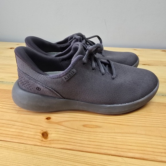 Kizik Madrid Eco-Knit Hands Free Shoes Womens 7 Wide Gray Sneakers Mens 5.5 - Picture 2 of 10